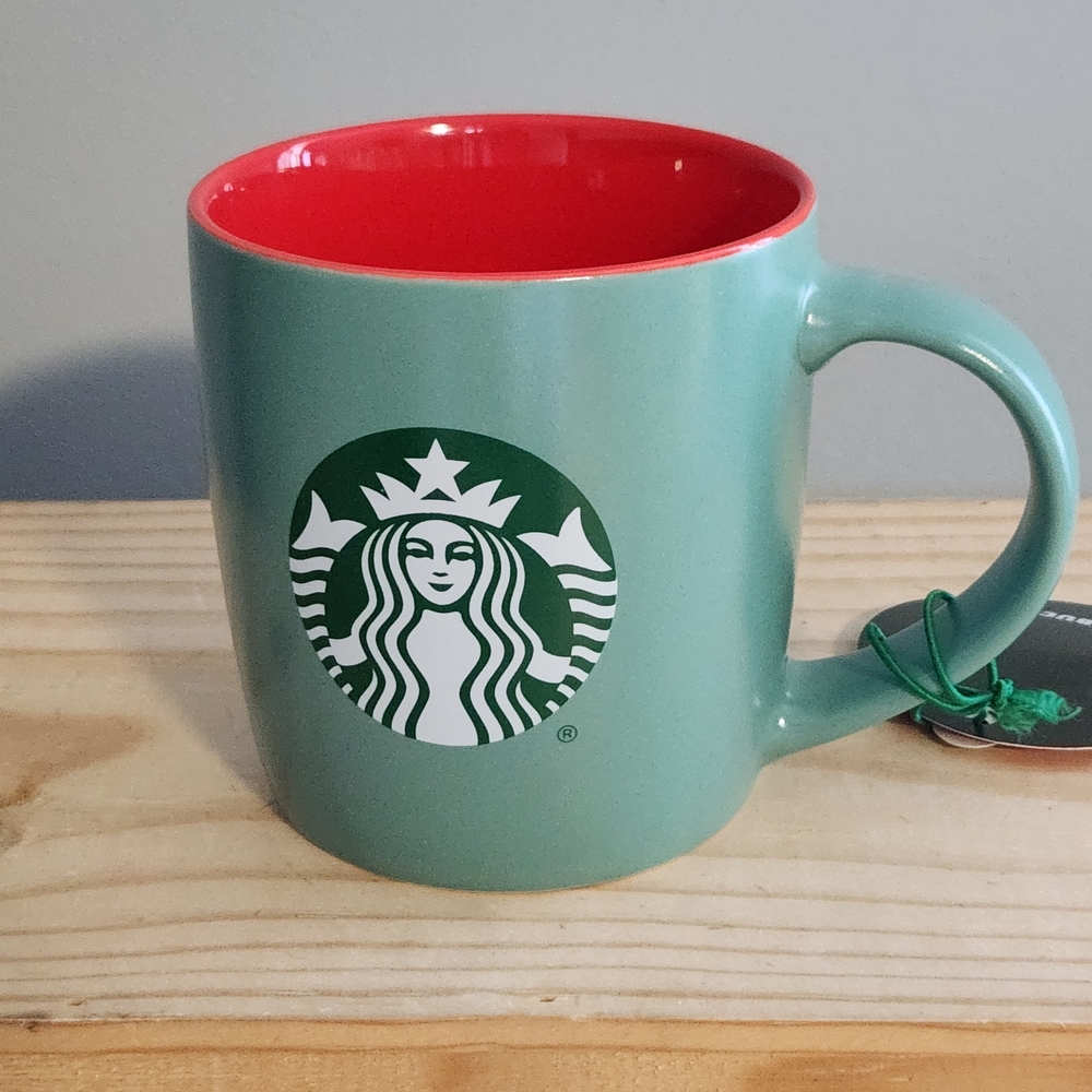 Starbucks 2025 Green and Red Joy Ceramic Holiday Christmas Mug NWT